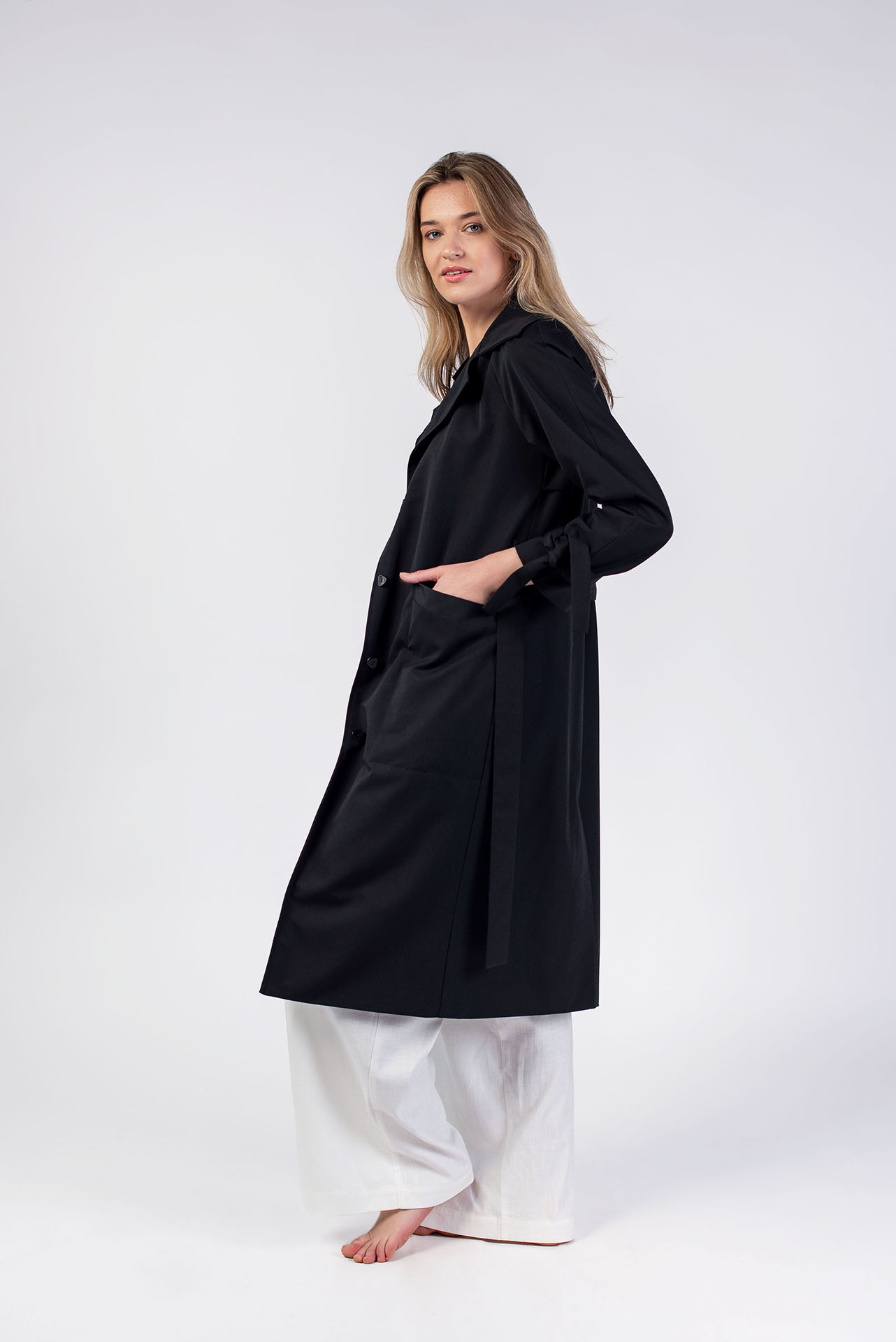 BLACK LIETPALTIS/"trenchas" - Image 2