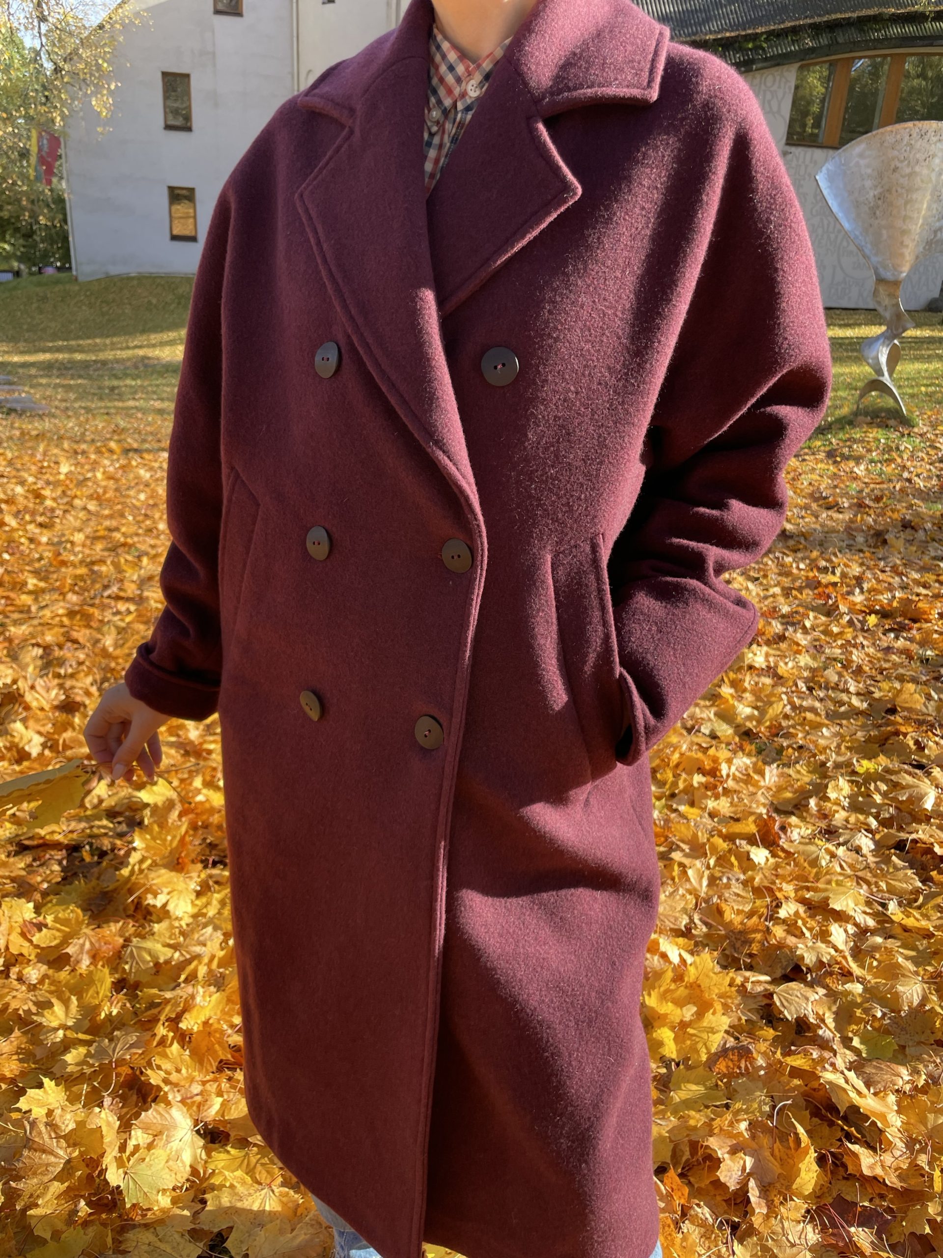 "Oversize" paltas| Bordo - Image 3