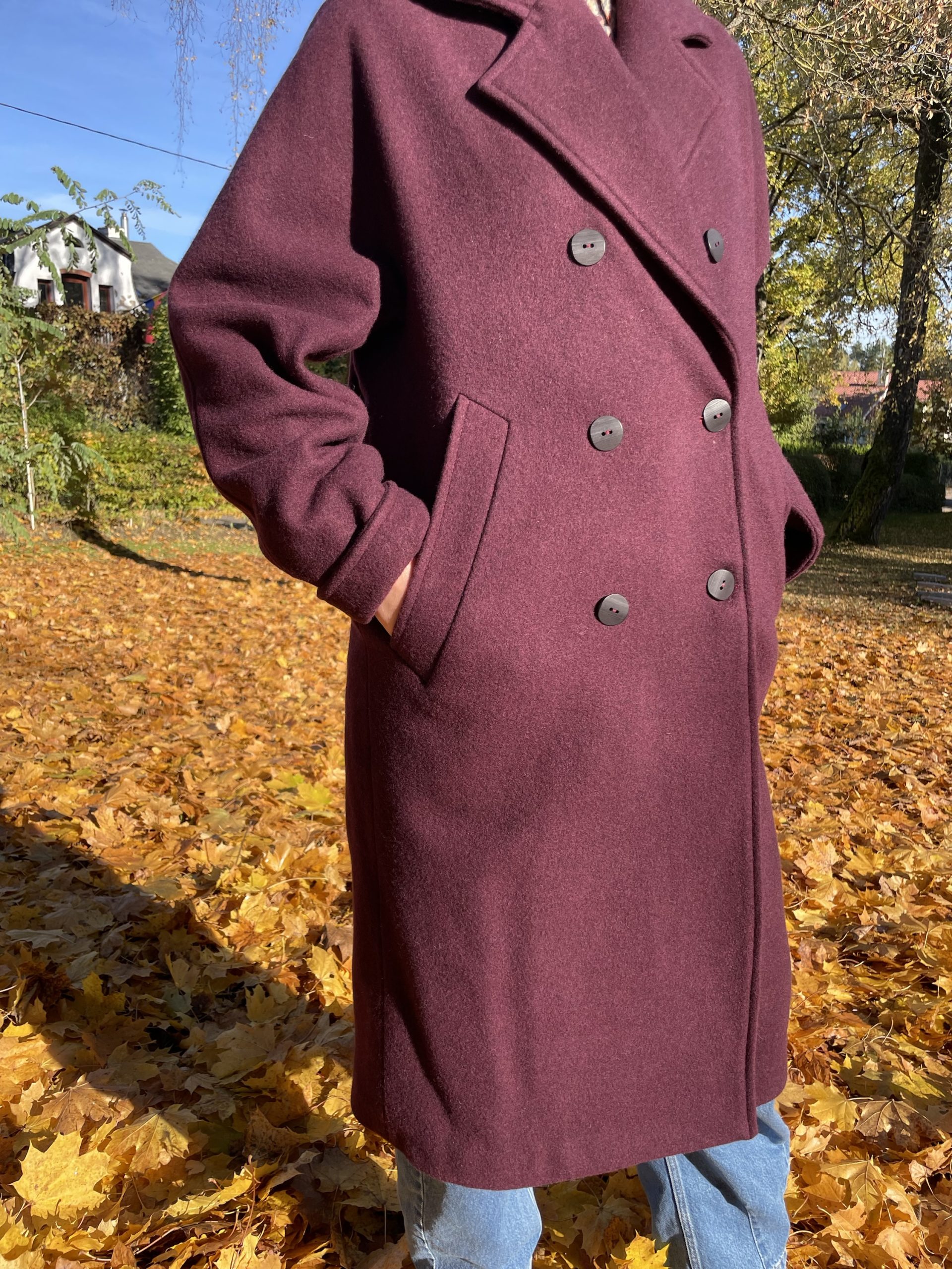 "Oversize" paltas| Bordo - Image 2
