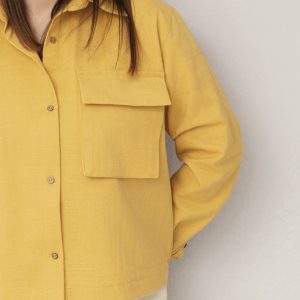 Marškiniai „Goda” geltoni/garstyčių