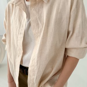 Marškiniai „Klasika” Smėlio spalvos