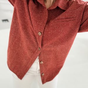 Marškiniai „Utah” bordo spalvos/vilna