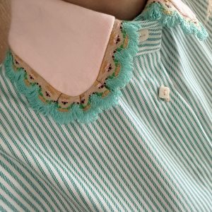 marškiniai „Kreta” rožinės detalės